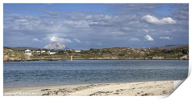 Errigal landscape Print by David McFarland