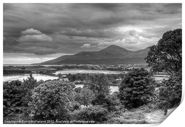 The Mountains of Mourne Print by David McFarland