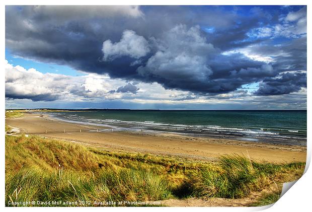 Tyrella Beach Print by David McFarland