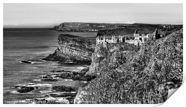 Cliff-top Castle Print by David McFarland