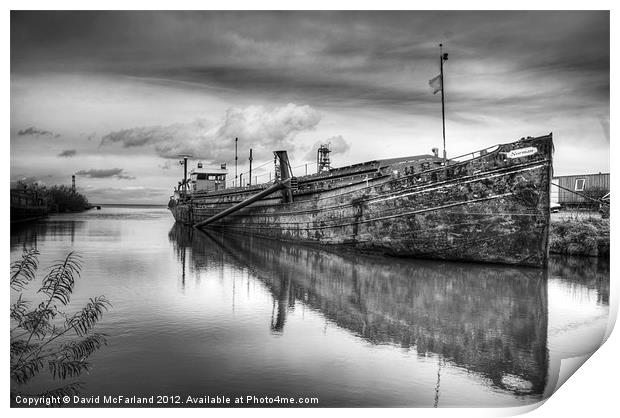 Norman the Sand Barge Print by David McFarland