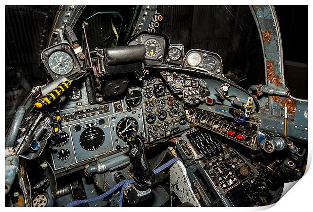 Buccaneer Cockpit Print by David McFarland