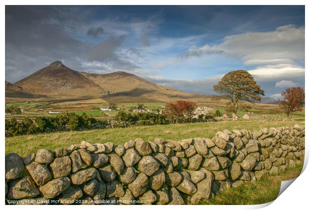 Binian and the Mournes, Northern Ireland Print by David McFarland