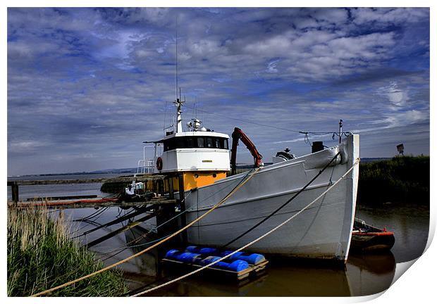 ferriby boat Print by Martin Parkinson