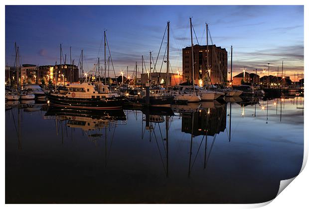 harbour nights Print by Martin Parkinson