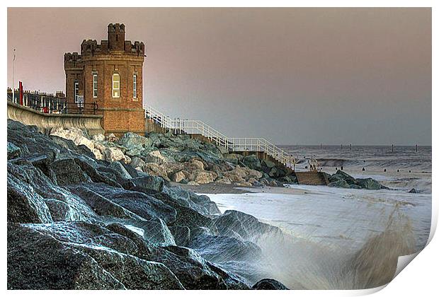 Withernsea Storm Print by Martin Parkinson