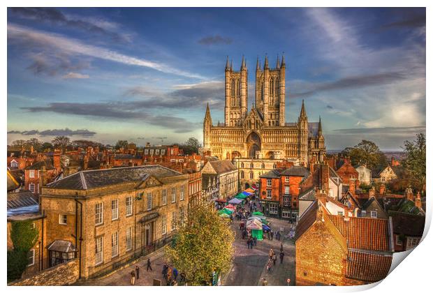 Lincoln Cathedral Print by Martin Parkinson