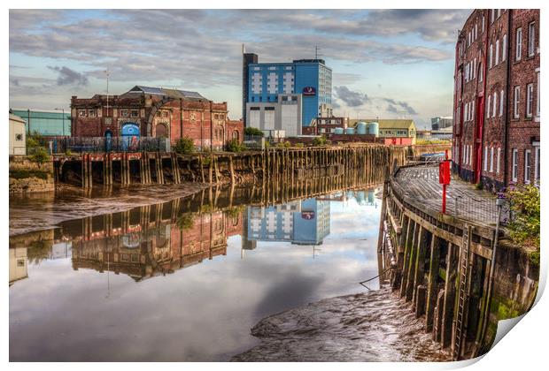 River Hull Print by Martin Parkinson