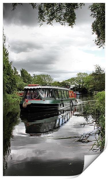 pocklington canal boat Print by Martin Parkinson