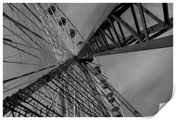 Ferris Wheel Print by Ian Eve