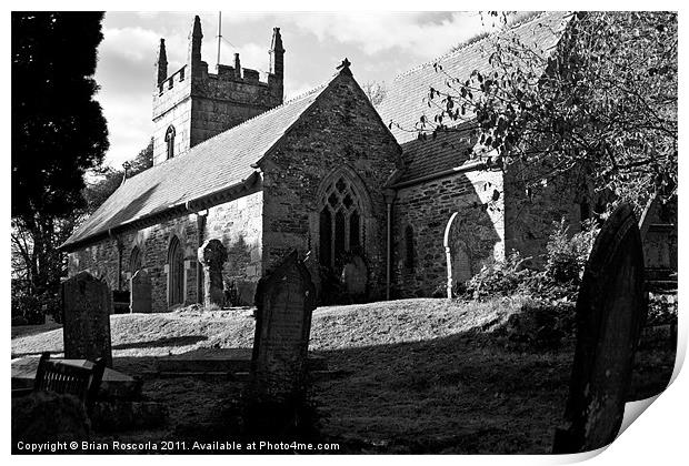 Mawnan Smith Parish Church Print by Brian Roscorla