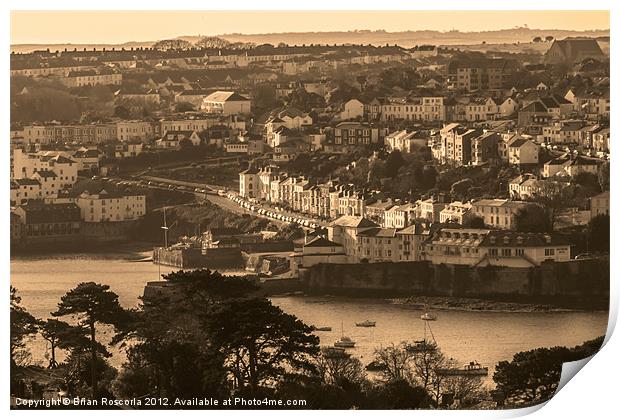 Falmouth Harbour Print by Brian Roscorla