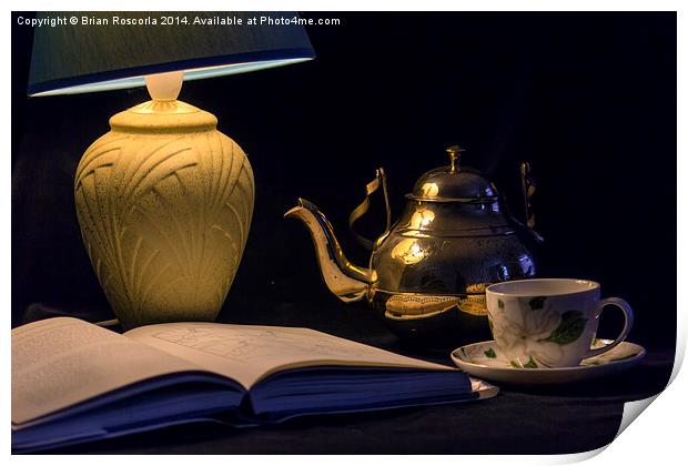 Tea and a Good Book Print by Brian Roscorla