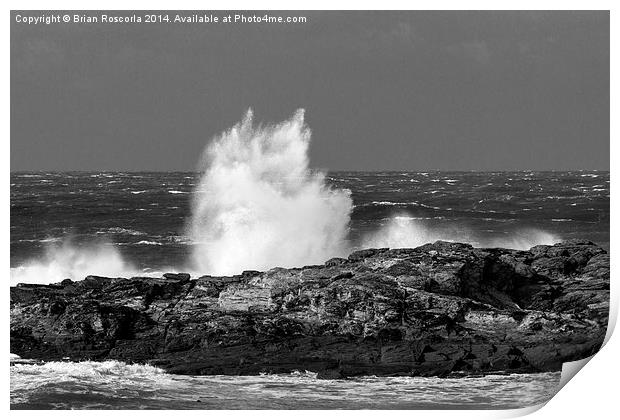 North Coast Storms Print by Brian Roscorla