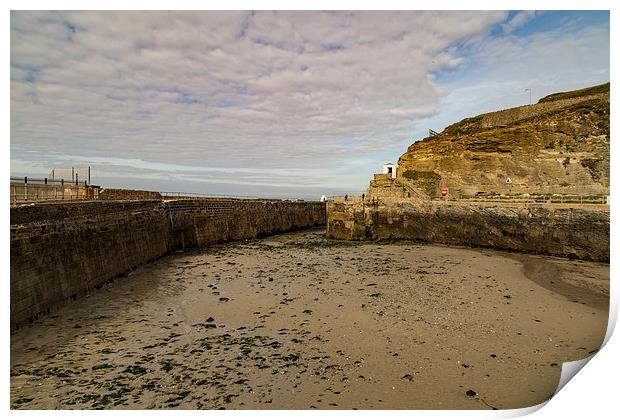 Tide out Portreath Print by Brian Roscorla