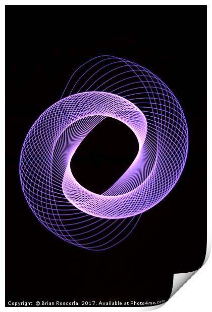 Spirograph Spiral  Print by Brian Roscorla
