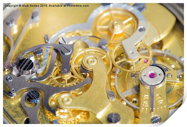  The Workings of a Watch Print by Mark Gorton