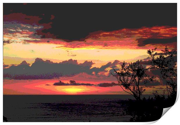 Sunset Print by james balzano, jr.