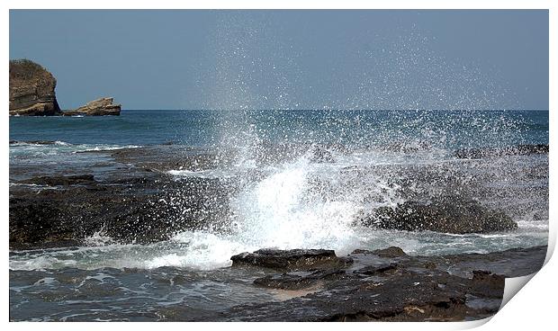 Blowhole in Nosara Print by james balzano, jr.