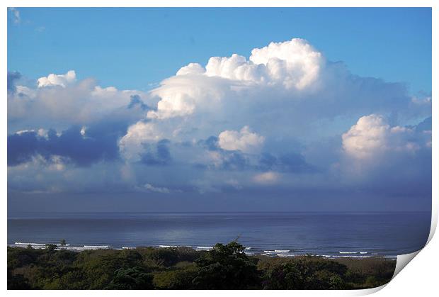 Clouds Off Coast  Print by james balzano, jr.