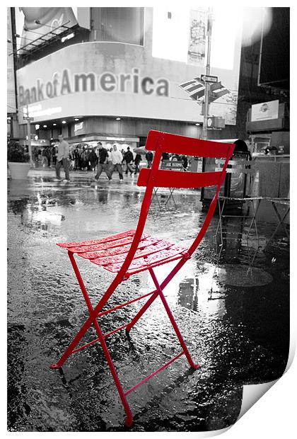 Red Chair Print by Andrew Pelvin