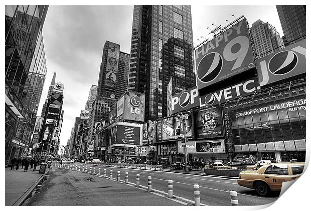 Times Square Print by Andrew Pelvin