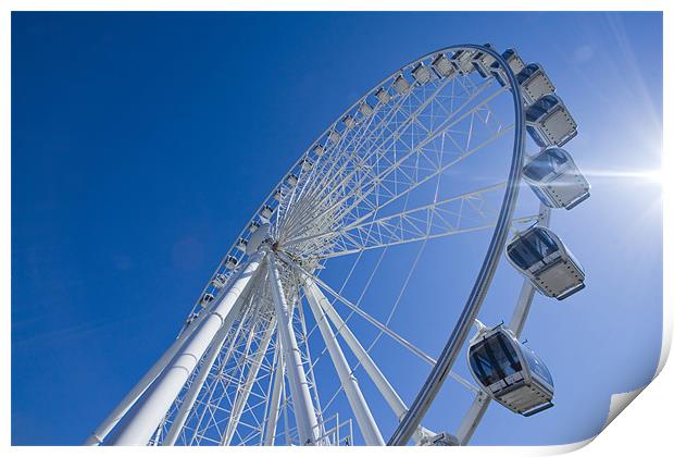 Ferris Wheel Print by Andrew Pelvin