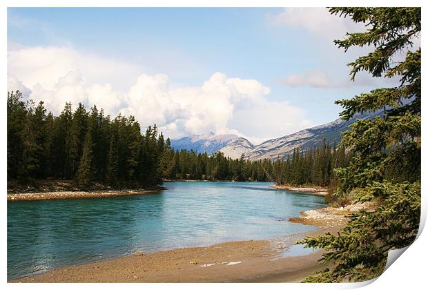 View from Jasper National Park. Print by charlie Mellow