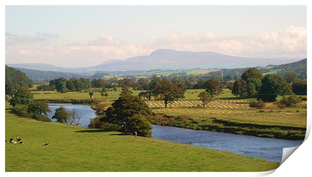 View from The Lake District, Cumbria. Print by charlie Mellow