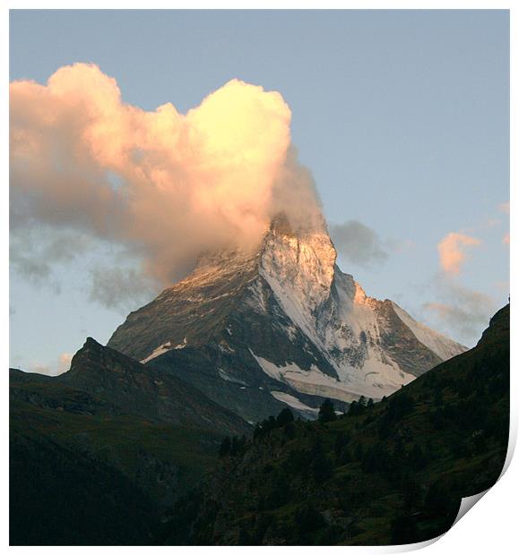 Matterhorn Print by charlie Mellow