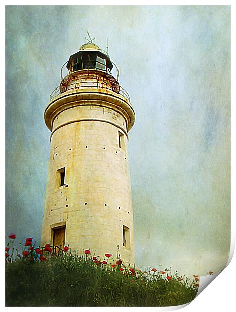 Paphos Lighthouse, Cyprus Print by Aj’s Images