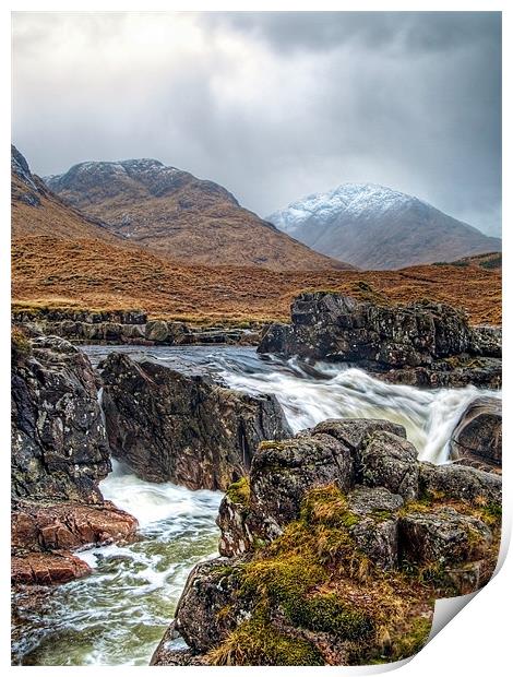 Winter Over The River Etive Print by Aj’s Images