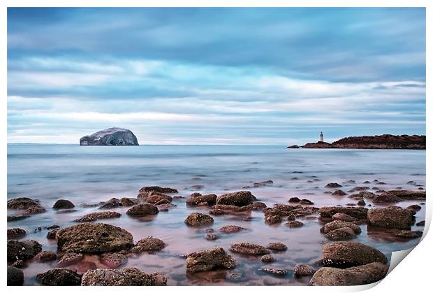 Bass Rock And The Beacon Print by Aj’s Images