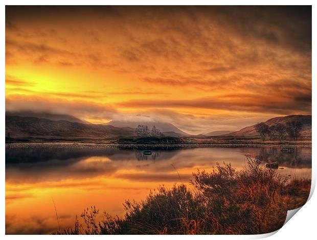Loch Ba Sunrise, Scotland Print by Aj’s Images