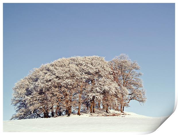 A Scottish Snow Scene Print by Aj’s Images