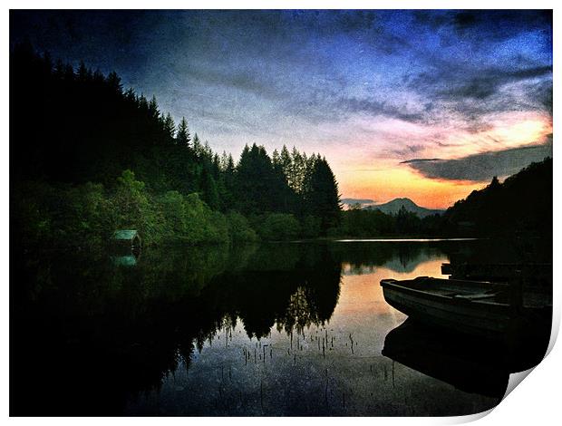 Loch Ard, Spring Time Reflections. Print by Aj’s Images