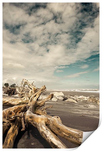 Hokitika Beach Print by Stephen Mole