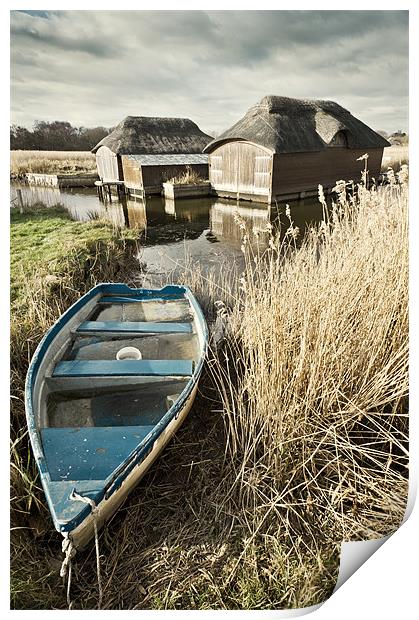 Boat at Hickling Print by Stephen Mole