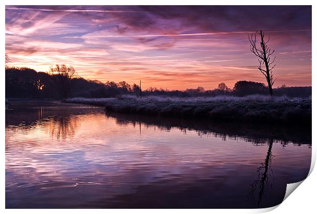 River Bure at Coltishall Print by Stephen Mole