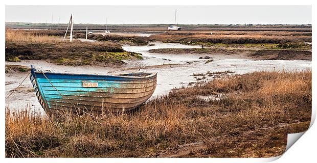 The Ferry at Brancaster Staithe Print by Stephen Mole
