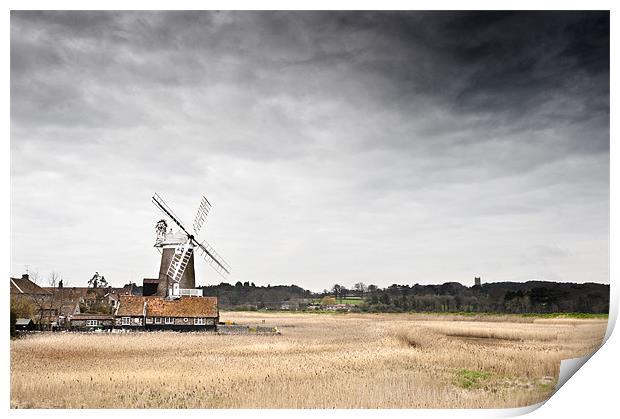 Cley Mill ... North Norfolk Print by Stephen Mole
