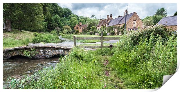 Upper Slaughter, Cotswolds Print by Stephen Mole