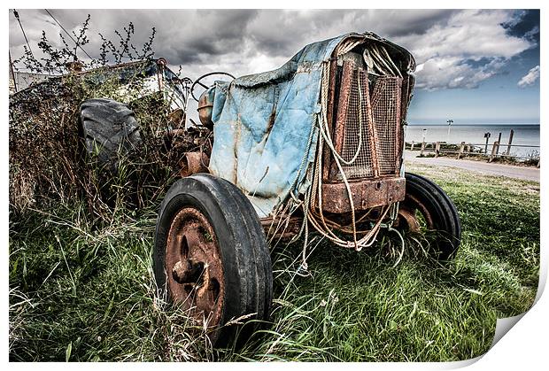 Worn out tractor Print by Stephen Mole