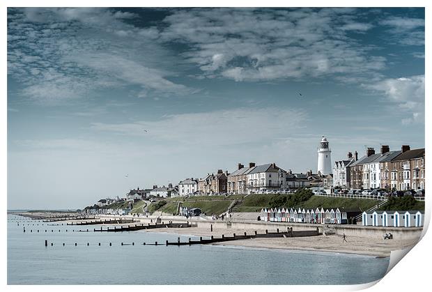 Southwold Sea Front Print by Stephen Mole