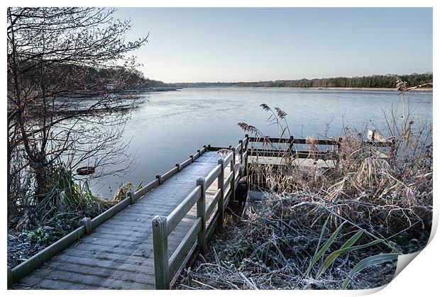 Jetty to Rollesby Broad Print by Stephen Mole