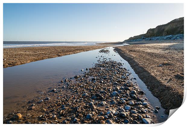 Scratby Beach in Norfolk Print by Stephen Mole