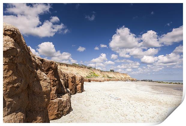 Happisburgh Cliffs Print by Stephen Mole