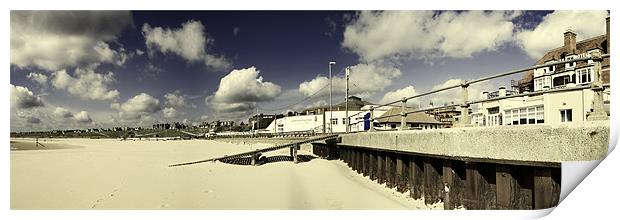 Gorleston Beach Landscape Print by Stephen Mole