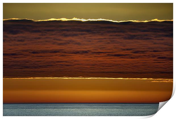 Sunrise over Hemsby Beach Print by Stephen Mole