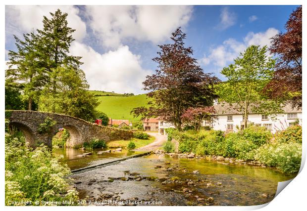 Doone Valley Print by Stephen Mole